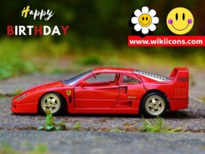 birthday car image showing red color racing car 1