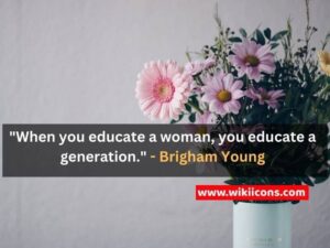 image showing a beautiful background with a women education quote 3