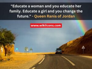 image showing a beautiful background with a women education quote 7