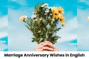 Marriage anniversary wishes in English